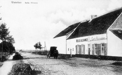 The Belle Alliance Inn, Headquarters of Napoleon During the Battle of Waterloo, Commemorative Postcard, c.1912 by Belgian Photographer